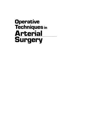 Operative Techniques in Arterial Surgery