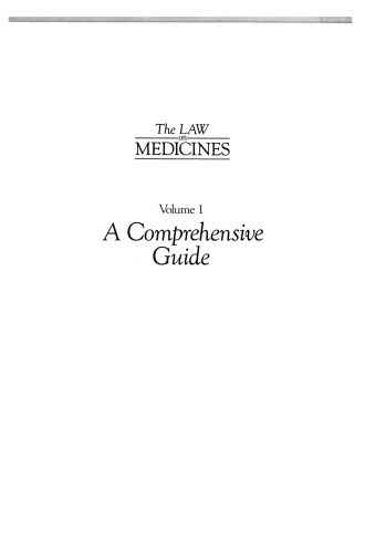 The Law on Medicines: Volume 1 A Comprehensive Guide