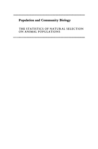 The Statistics of Natural Selection on Animal Populations