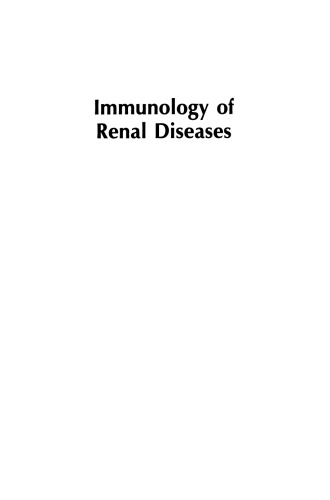 Immunology of Renal Disease