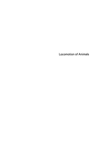 Locomotion of Animals