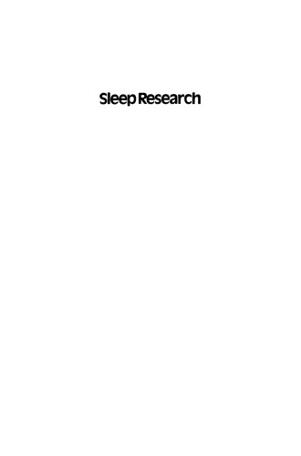 Sleep Research: Proceedings of the Northern European Symposium on Sleep Research Basle, September 26 and 27, 1978