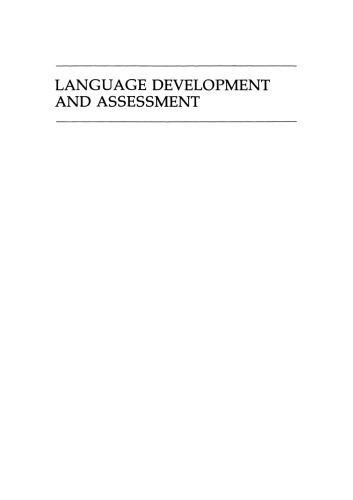 Language Development and Assessment