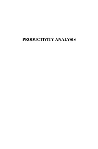 Productivity Analysis: A Range of Perspectives