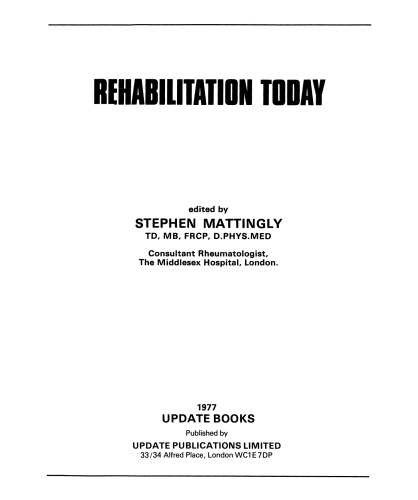 Rehabilitation Today