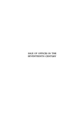 Sale of Offices in the Seventeenth Century