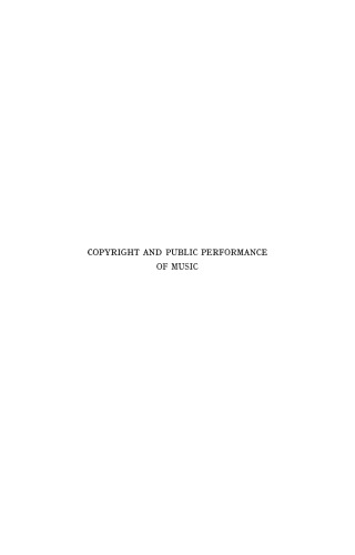 Copyright and Public Performance of Music