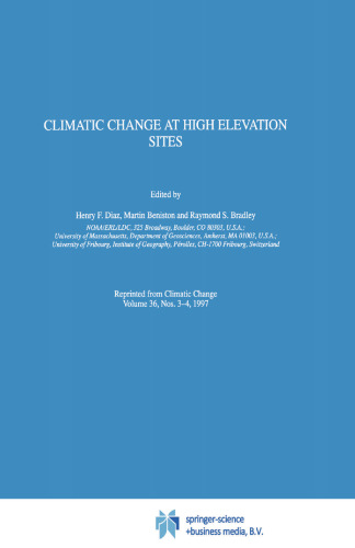 Climatic Change at High Elevation Sites