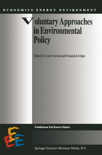 Voluntary Approaches in Environmental Policy