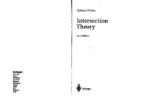 Intersection Theory