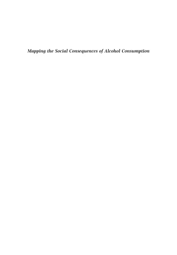 Mapping the Social Consequences of Alcohol Consumption