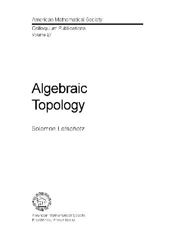 Algebraic topology