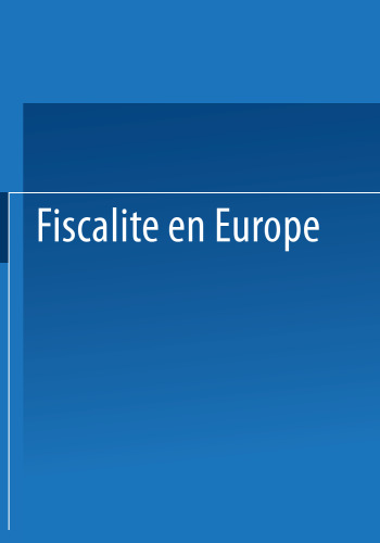 Fiscalité en Europe