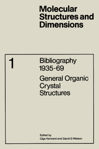 Bibliography 1935–69: General Organic Crystal Structures