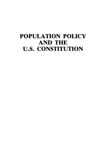 Population Policy and the U.S. Constitution