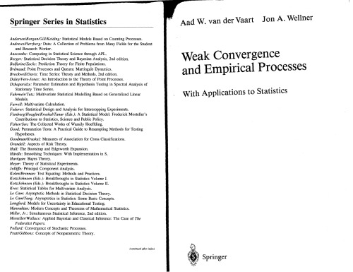 Weak convergence and empirical processes