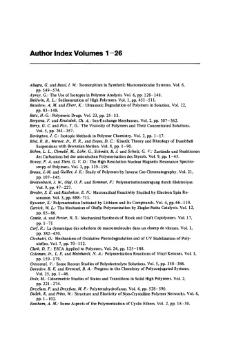 Polymer Chemistry: ESR Spectroscopy in Polymer Research