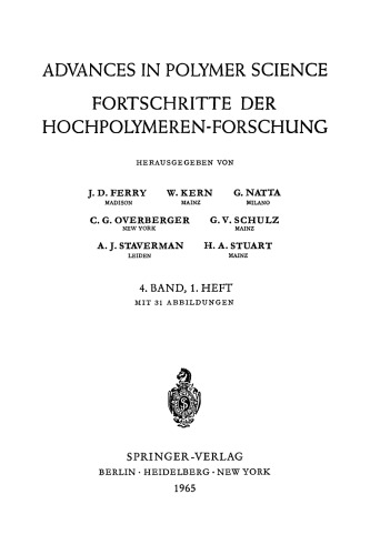 Fortschritte der Hochpolymeren-Forschung