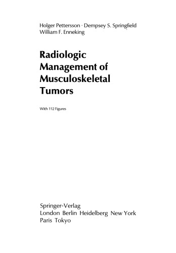 Radiologic Management of Musculoskeletal Tumors