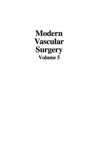 Modern Vascular Surgery: Volume 5