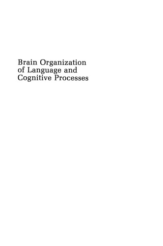 Brain Organization of Language and Cognitive Processes