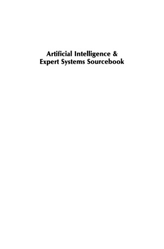 Artificial Intelligence & Expert Systems Sourcebook