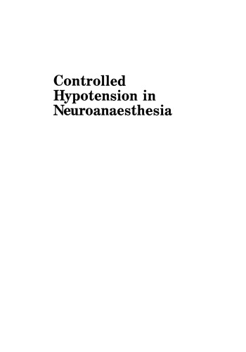 Controlled Hypotension in Neuroanaesthesia