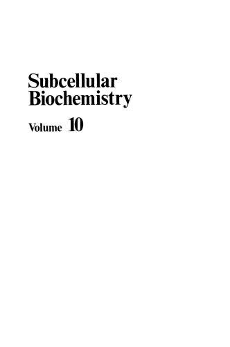 Subcellular Biochemistry: Volume 10