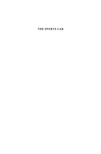 The Sports Car: Its design and performance