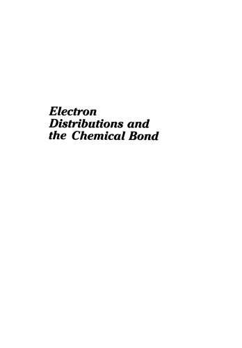 Electron Distributions and the Chemical Bond