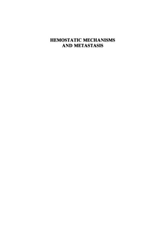 Hemostatic Mechanisms and Metastasis