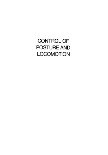 Control of Posture and Locomotion