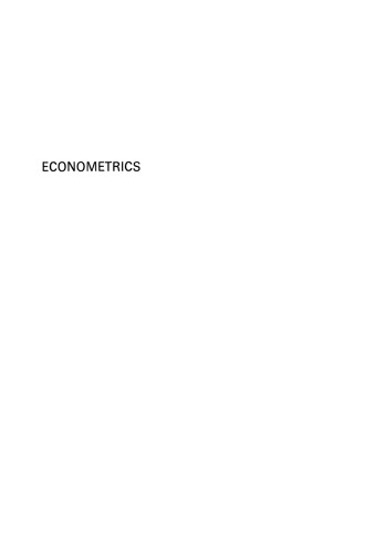 Econometrics: Statistical Foundations and Applications