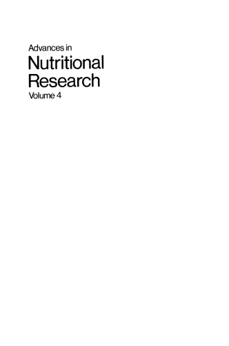 Advances in Nutritional Research