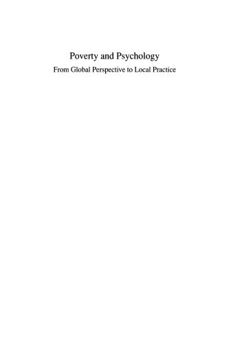 Poverty and Psychology: From Global Perspective to Local Practice