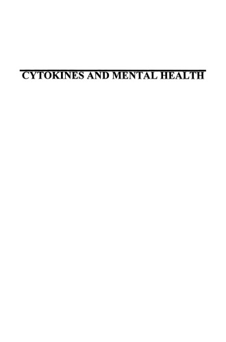 Cytokines and Mental Health