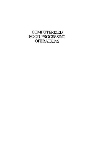 Computerized Food Processing Operations