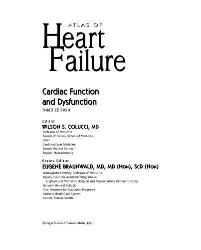 Atlas of Heart Failure: Cardiac Function and Dysfunction