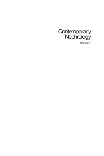 Contemporary Nephrology: Volume 2