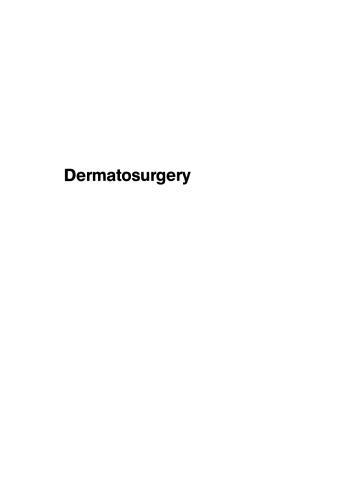 Dermatosurgery