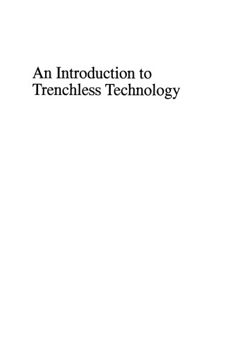 An Introduction to Trenchless Technology