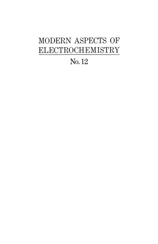 Modern Aspects of Electrochemistry: No. 12