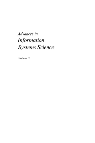 Advances in Information Systems Science