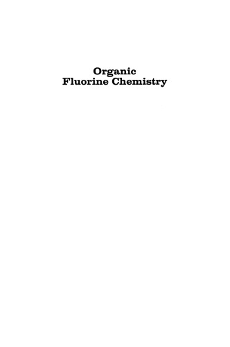 Organic Fluorine Chemistry