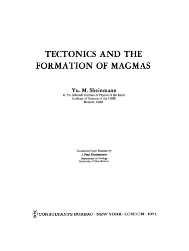 Tectonics and the Formation of Magmas