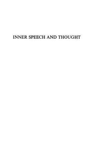 Inner Speech and Thought