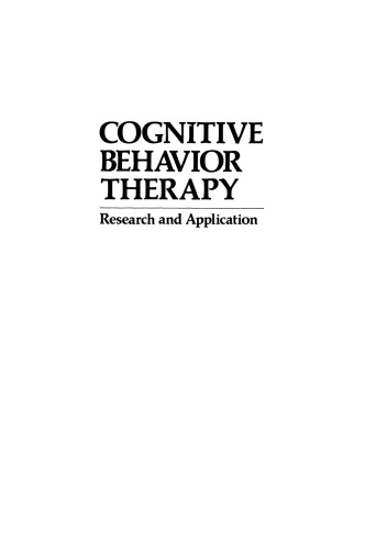 Cognitive Behavior Therapy: Research and Application