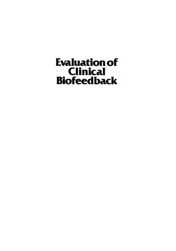 Evaluation of Clinical Biofeedback