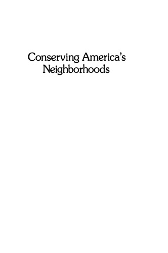 Conserving America’s Neighborhoods