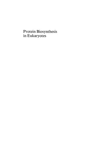 Protein Biosynthesis in Eukaryotes